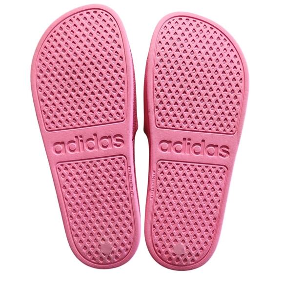 Adidas Adilette Aqua Pink Fusion Slip On Slides M8 W9 - Picture 6 of 8